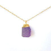 The Cornerstone Necklace- Amethyst