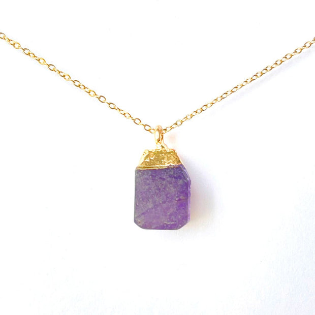 The Cornerstone Necklace- Amethyst