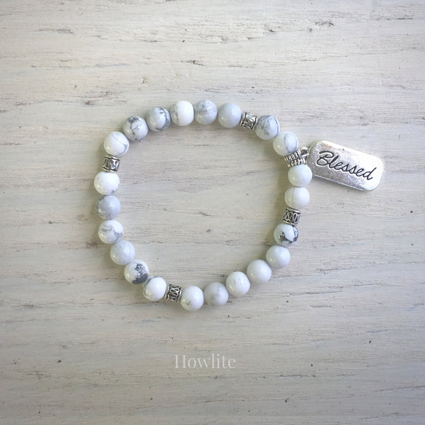 Blessed Natural Stone Bracelet Inspirational Jewelry