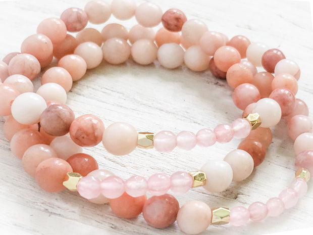 Wonderfully Made Adult Bracelet—Pink Aventurine