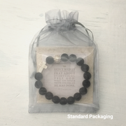 image of ‘Thou Art With Me’ product package in it's standard packaging-gray organza bag