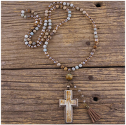 Cross Necklace and Bracelet Bundle (3-pc)