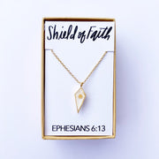 Shield of Faith Mustard Seed Faith Necklace