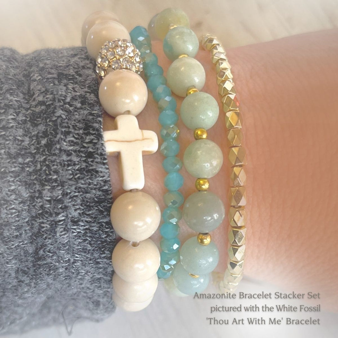 Amazonite Stacker Set – hints for prayerful pause