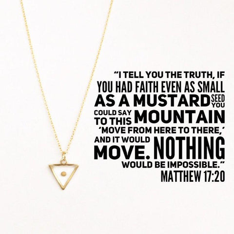 Jewelry - Mustard Seed Faith Necklace - Staff Favorite!